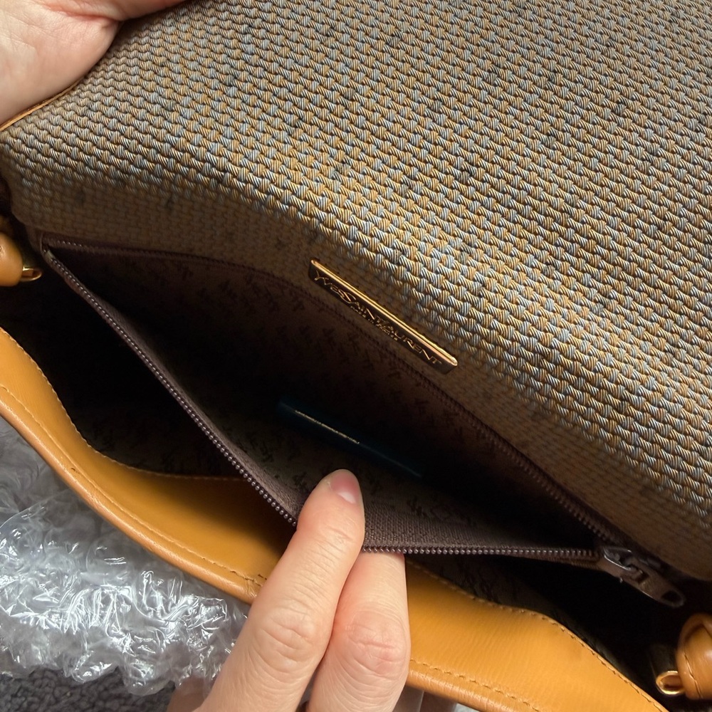 Yves Saint Laurent Brown and Tan Shoulder Bag - Picture 7 of 10